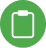 green clipboard icon